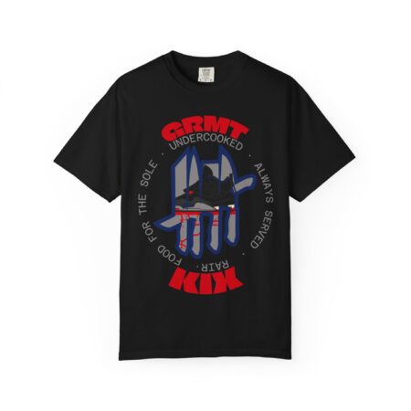Shirt to Match Jordan 4 Rare Air GRMTKIX Still Kickin' Branded Slogan in Black Cotton