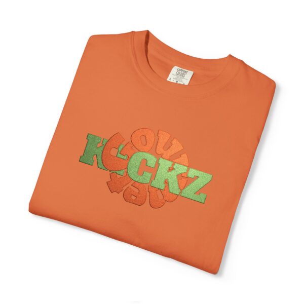 Shirt to Match Jordan 4 UNDFTD GourmetKickz Branded Embroidered T-Shirt in Burnt Orange - Image 3