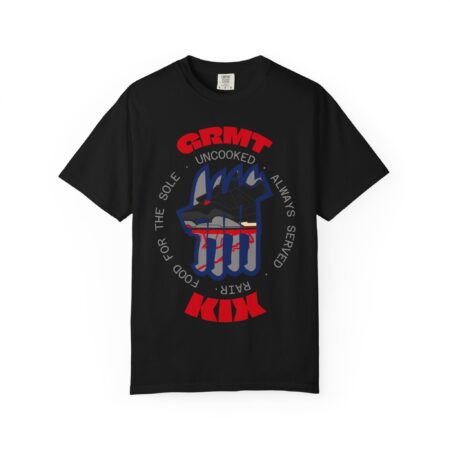 Shirt to Match Jordan 4 Rare Air GRMTKIX Still Kickin' Branded Slogan in Black Cotton