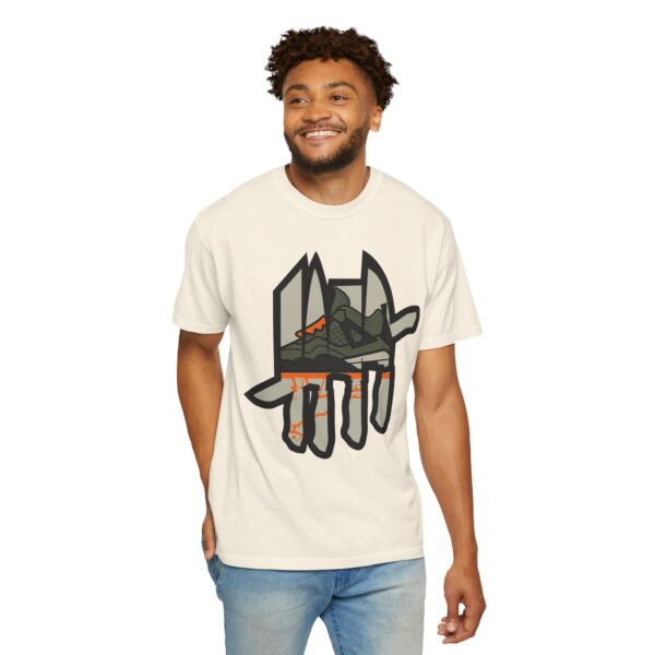 Shirt to Match Jordan 4 Undefeated Always Served rAIR x Now Serving Tee in Ivory - Image 4