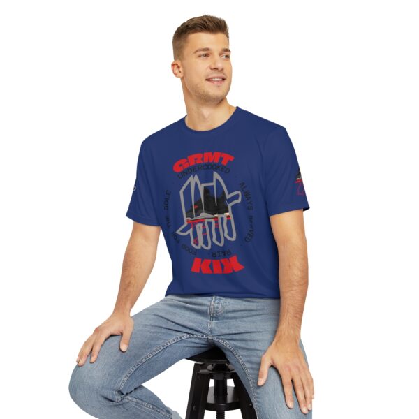 Shirt to Match Jordan 4 Rare Air GRMTKIX Still Kickin' Branded Slogan in Blue - Image 7