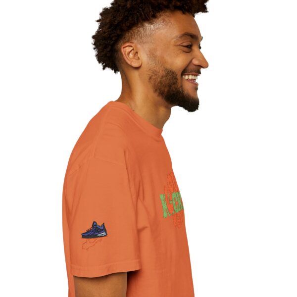 Shirt to Match Jordan 4 UNDFTD GourmetKickz Branded Embroidered T-Shirt in Burnt Orange - Image 5