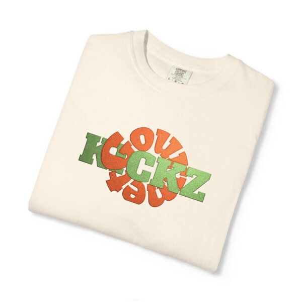 Shirt to Match Jordan 4 UNDFTD GourmetKickz Branded Embroidered T-Shirt in Ivory - Image 3