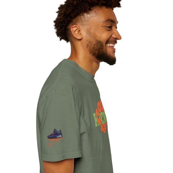 Shirt to Match Jordan 4 UNDFTD GourmetKickz Branded Embroidered T-Shirt in Moss - Image 5