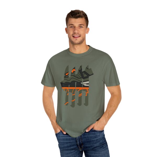Shirt to Match Jordan 4 Undefeated Always Served rAIR x Now Serving Tee in Moss - Image 4
